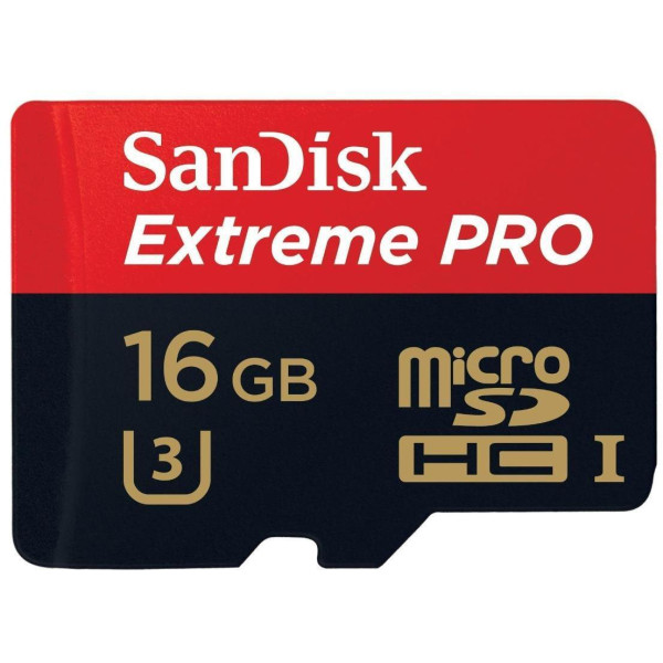 Карта пам'яті SanDisk 16 ГБ microSDHC C10 UHS-I U3 R95 МБ/с Extreme Pro